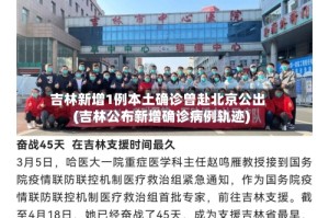 吉林新增1例本土确诊曾赴北京公出(吉林公布新增确诊病例轨迹)