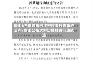 唐山6名确诊病例次密接者行程轨迹公布/唐山公布次密切接触者行动轨迹