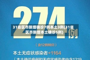31省区市新增确诊7例本土3例(31省区市新增本土确诊5例)