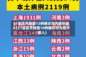 31省区市新增12例确诊均为境外输入(31省区市新增10例确诊均为境外输入)