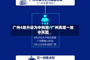 广州4地升级为中风险/广州再增一地中风险