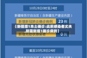 【新疆增1本土确诊:此前感染者丈夫,新疆新增1确诊病例】