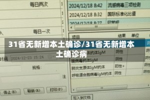 31省无新增本土确诊/31省无新增本土确诊病