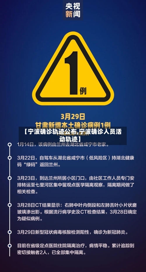 【宁波确诊轨迹公布,宁波确诊人员活动轨迹】-第1张图片