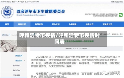 呼和浩特市疫情/呼和浩特市疫情时间表-第3张图片