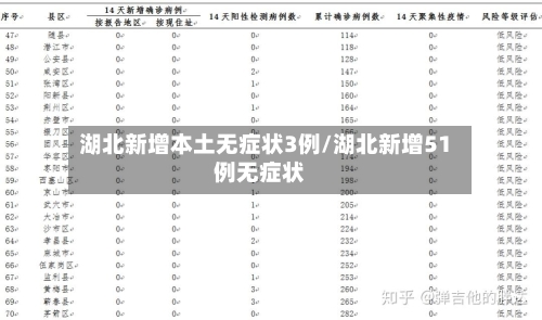湖北新增本土无症状3例/湖北新增51例无症状-第2张图片