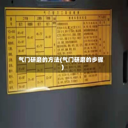 气门研磨的方法(气门研磨的步骤)-第1张图片