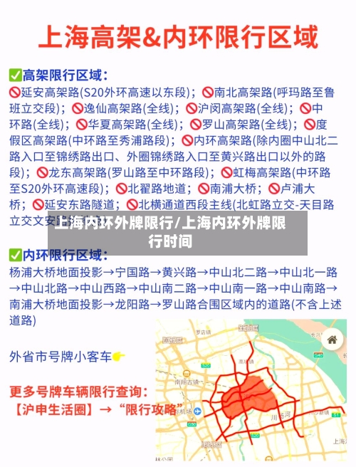 上海内环外牌限行/上海内环外牌限行时间-第3张图片