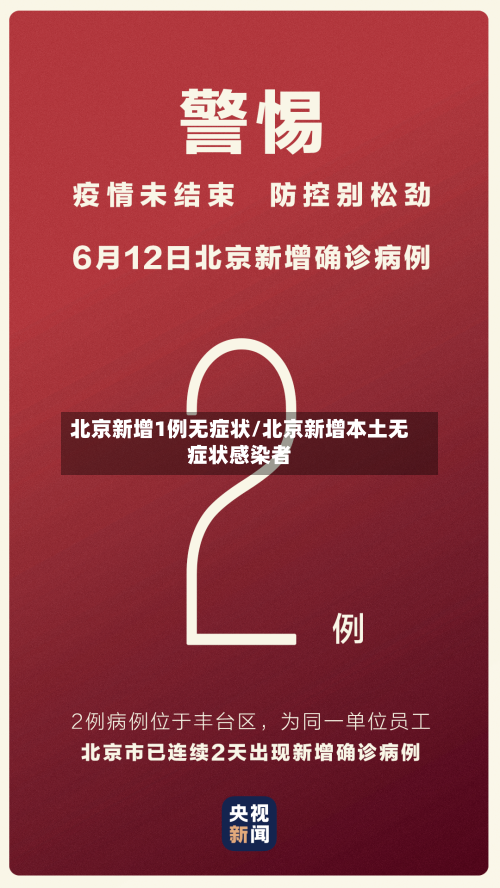 北京新增1例无症状/北京新增本土无症状感染者-第1张图片