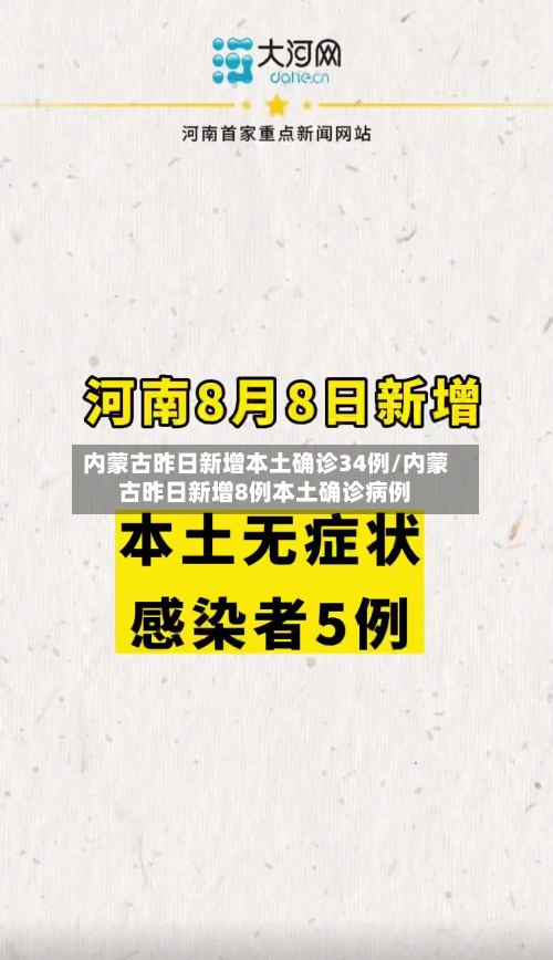 内蒙古昨日新增本土确诊34例/内蒙古昨日新增8例本土确诊病例-第1张图片