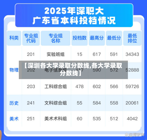 【深圳各大学录取分数线,各大学录取分数线】-第3张图片