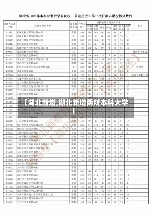 【湖北新增,湖北新增两所本科大学】-第1张图片