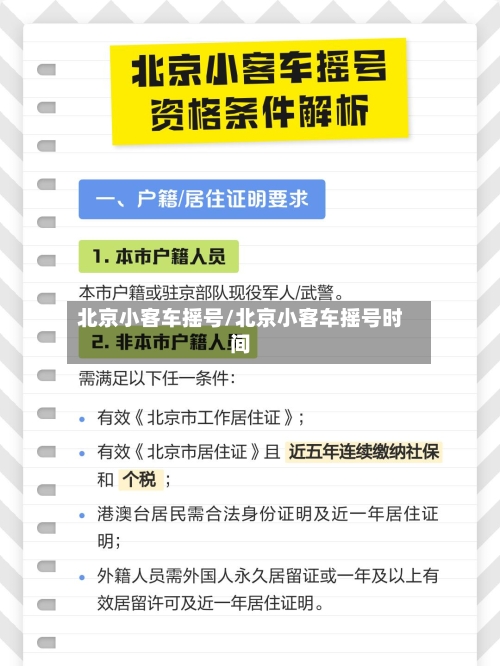 北京小客车摇号/北京小客车摇号时间-第1张图片